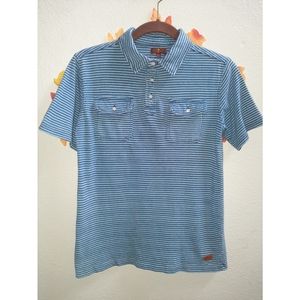 7 For All Mankind Striped Polo Shirt